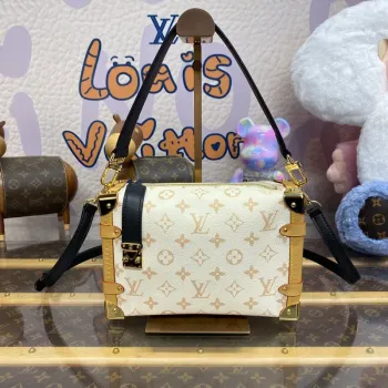 LV M46907 Louis Vuitton Boční kufr PM Taška Monogram bílá