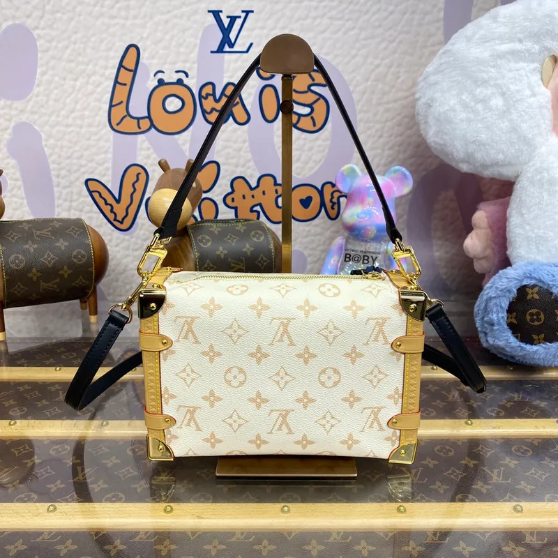 LV M46907 Louis Vuitton Boční kufr PM Taška Monogram bílá