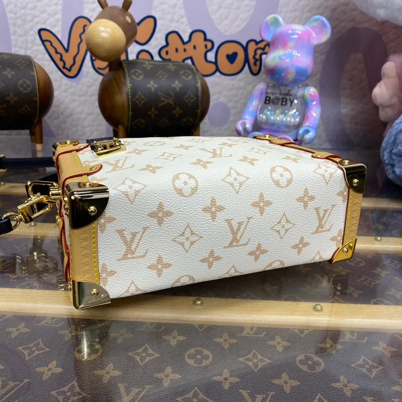 LV M46907 Louis Vuitton Boční kufr PM Taška Monogram bílá