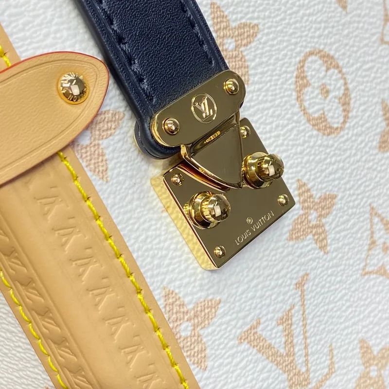 LV M46907 Louis Vuitton Boční kufr PM Taška Monogram bílá