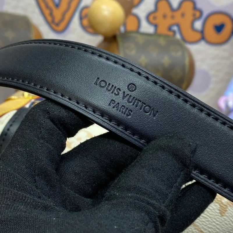 LV M46907 Louis Vuitton Boční kufr PM Taška Monogram bílá