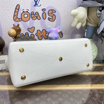 LV M23061 Louis Vuitton Lock It MM Taška Crème Beige