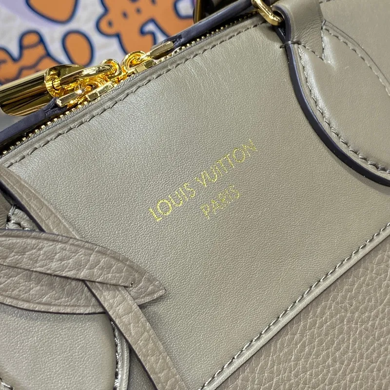 LV M22927 Louis Vuitton Lock It MM Taška Hnědá Země