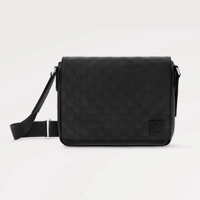 LV N42711 Louis Vuitton District PM Messenger Bag Damier Infini hovězí kůže