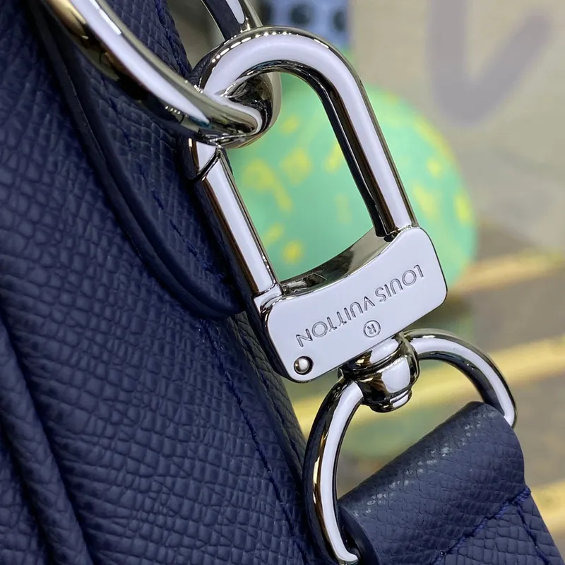 LV M30975 Louis Vuitton Porte Documents Voyage PM Midnight Blue