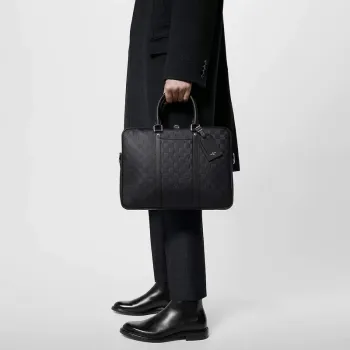 LV N40444 Louis Vuitton Porte Documents Voyage PM Aktovka Černá