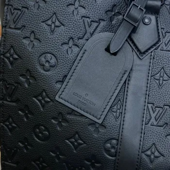 LV M21865 Louis Vuitton Sac Plat 24H Tote Bag Embossed Taurillon Monogram hovězí kůže