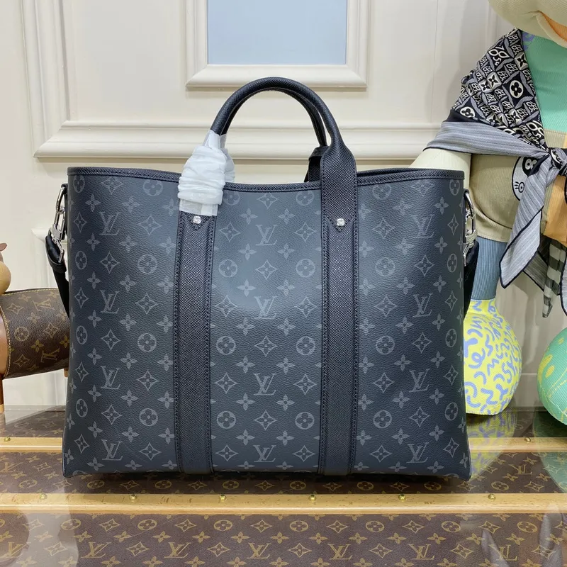 LV M30937 Louis Vuitton Weekend NM Tote Bag Černá