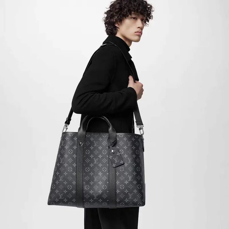 LV M30937 Louis Vuitton Weekend NM Tote Bag Černá