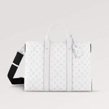 LV M30919 Louis Vuitton Weekend NM Tote Bag Optic White