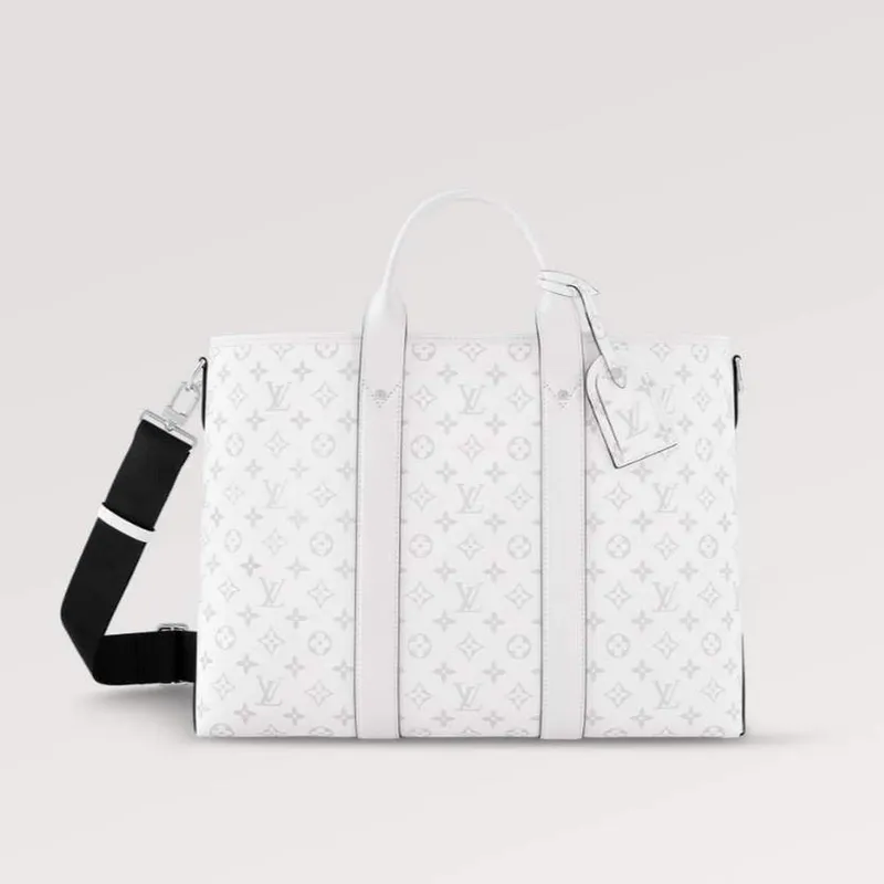 LV M30919 Louis Vuitton Weekend NM Tote Bag Optic White