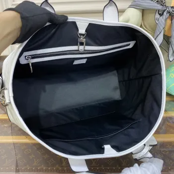 LV M30919 Louis Vuitton Weekend NM Tote Bag Optic White