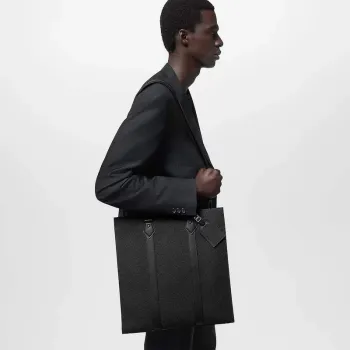 LV M21866 Louis Vuitton Sac Plat NV Taška Embossed Taurillon Monogram hovězí kůže