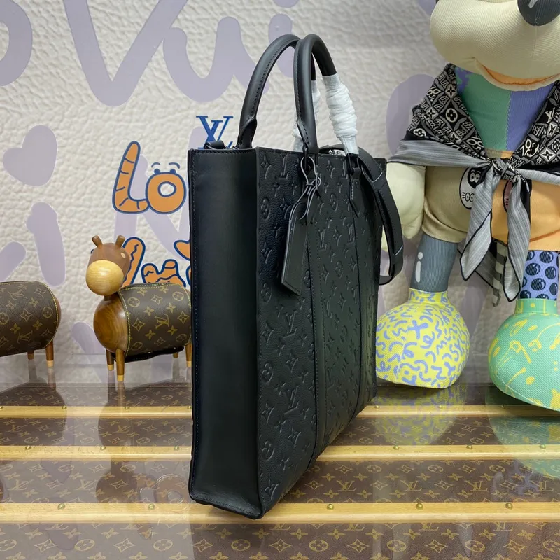 LV M21866 Louis Vuitton Sac Plat NV Taška Embossed Taurillon Monogram hovězí kůže