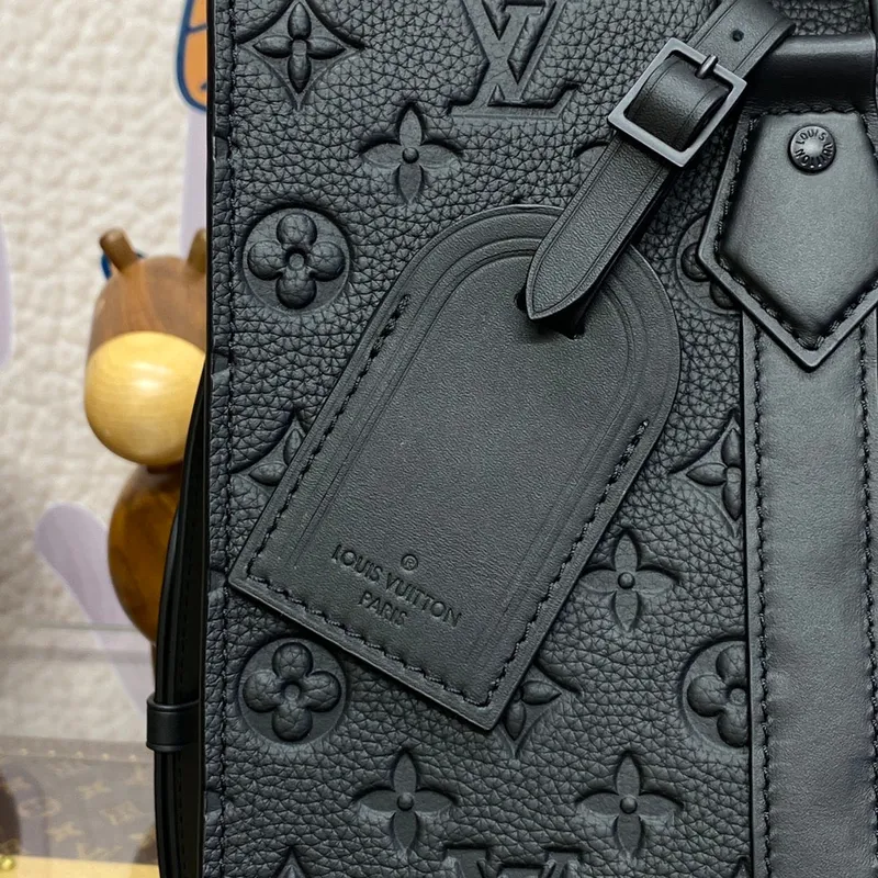 LV M21866 Louis Vuitton Sac Plat NV Taška Embossed Taurillon Monogram hovězí kůže