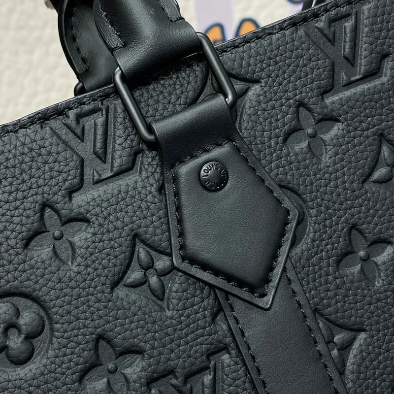 LV M21866 Louis Vuitton Sac Plat NV Taška Embossed Taurillon Monogram hovězí kůže