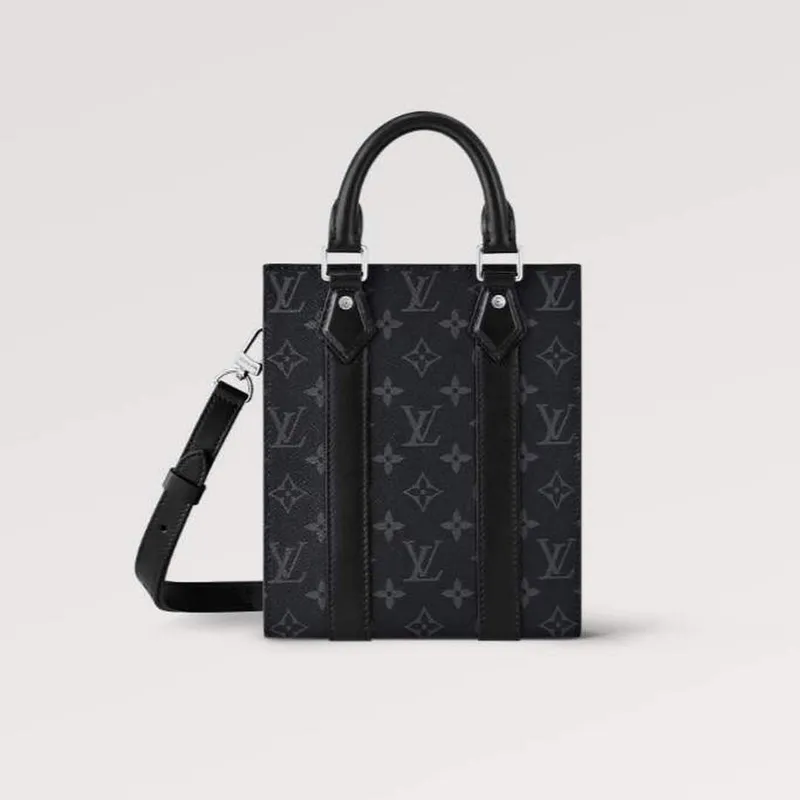LV M46453 Louis Vuitton Sac Plat Mini Bag Monogram Eclipse potažená plátno