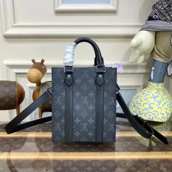 LV M46453 Louis Vuitton Sac Plat Mini Bag Monogram Eclipse potažená plátno