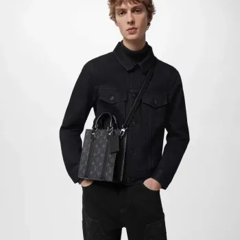 LV M46453 Louis Vuitton Sac Plat Mini Bag Monogram Eclipse potažená plátno