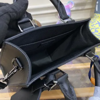 LV M46453 Louis Vuitton Sac Plat Mini Bag Monogram Eclipse potažená plátno