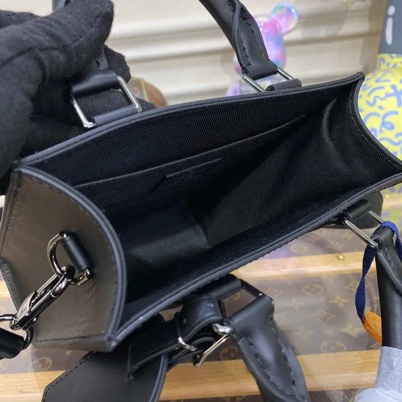 LV M46453 Louis Vuitton Sac Plat Mini Bag Monogram Eclipse potažená plátno