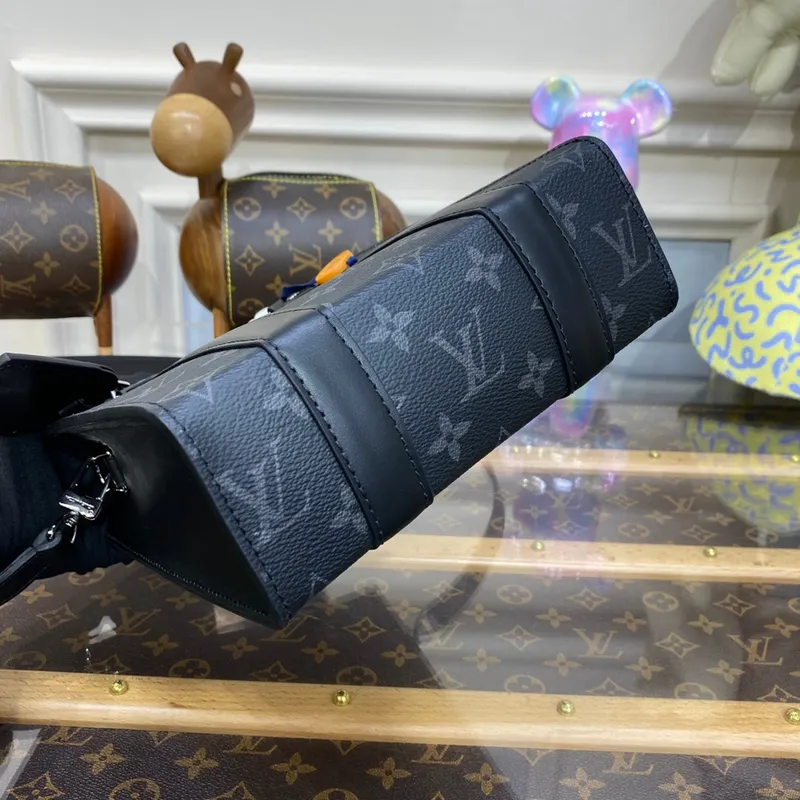 LV M46453 Louis Vuitton Sac Plat Mini Bag Monogram Eclipse potažená plátno