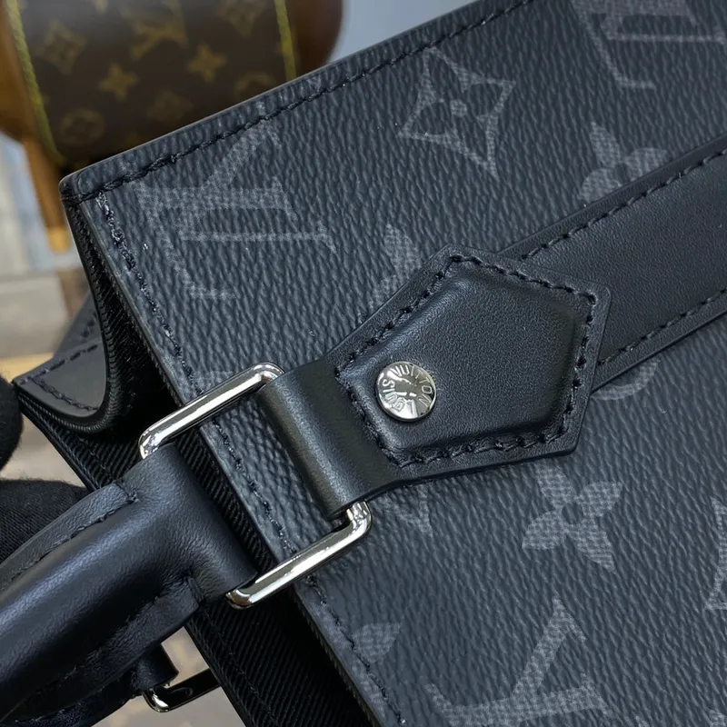 LV M46453 Louis Vuitton Sac Plat Mini Bag Monogram Eclipse potažená plátno
