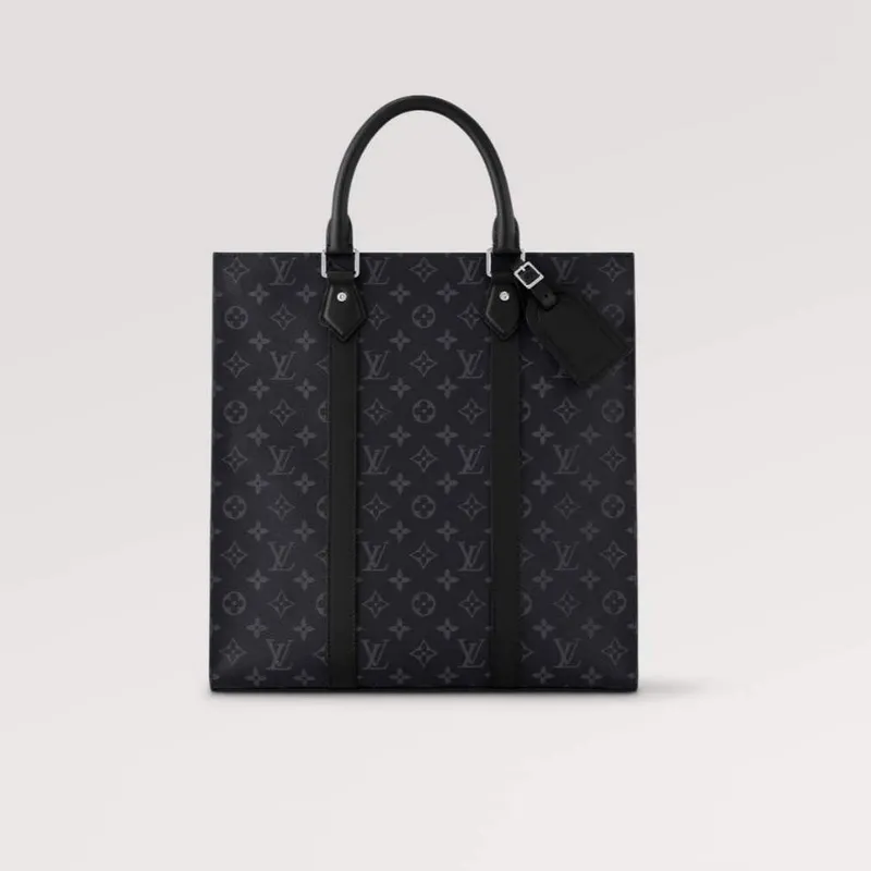 LV M46452 Louis Vuitton Taška Sac Plat Monogram Eclipse z potažené plátno