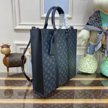LV M46452 Louis Vuitton Taška Sac Plat Monogram Eclipse z potažené plátno