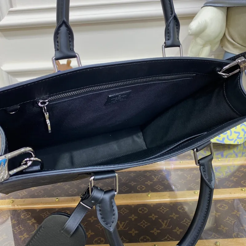 LV M46452 Louis Vuitton Taška Sac Plat Monogram Eclipse z potažené plátno