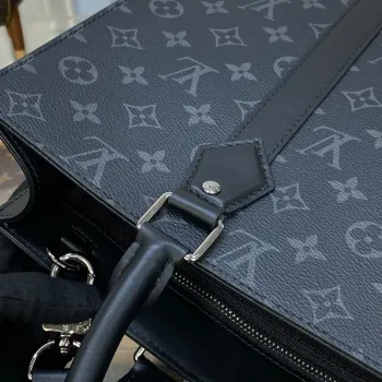 LV M46452 Louis Vuitton Taška Sac Plat Monogram Eclipse z potažené plátno