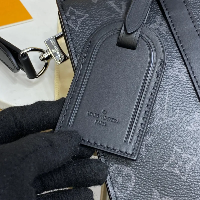 LV M46098 Louis Vuitton Sac Plat Cross Monogram Eclipse potažená plátno