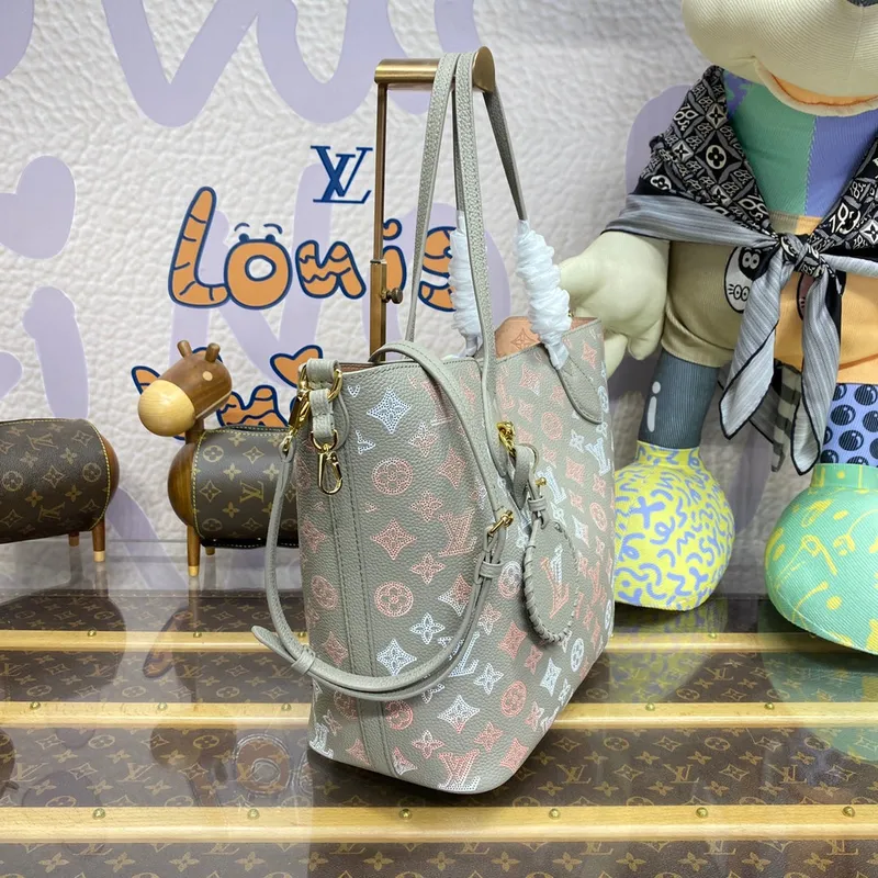 LV M23387 Louis Vuitton Blossom MM Tote Bag Šedá