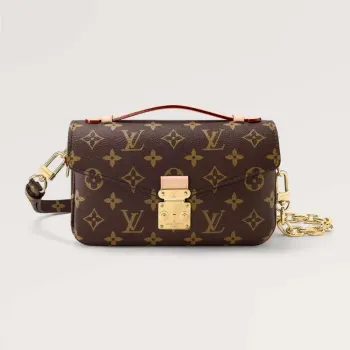 LV M46279 Louis Vuitton Pochette Métis East West Taška Monogram Kůže