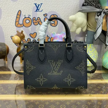 LV M46733 Louis Vuitton OnTheGo PM Taška Černá