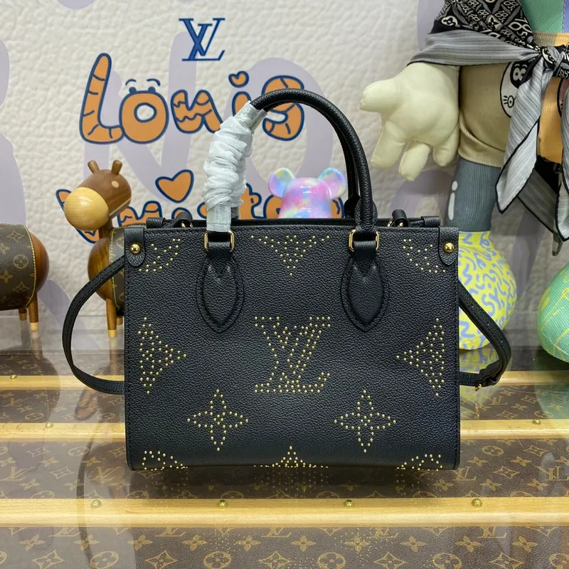 LV M46733 Louis Vuitton OnTheGo PM Taška Černá