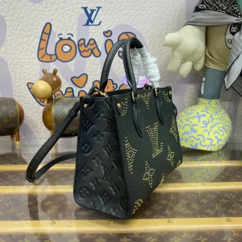 LV M46733 Louis Vuitton OnTheGo PM Taška Černá