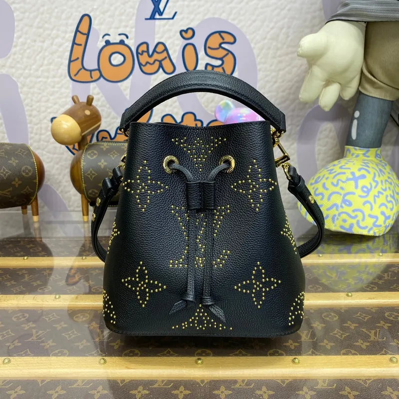 LV M46734 Louis Vuitton NéoNoé BB Kabela na řetěz černá