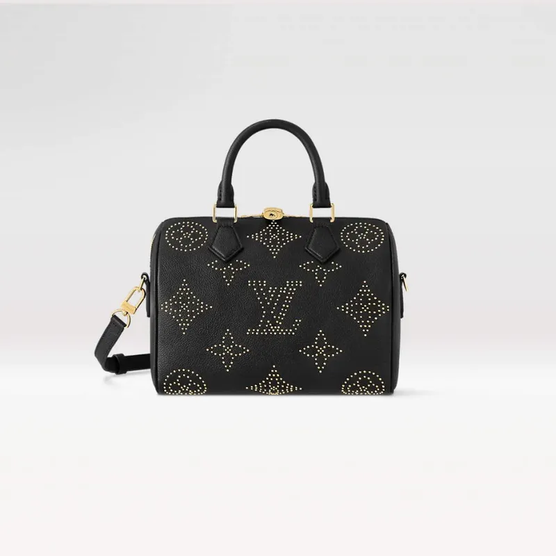 LV M46736 Louis Vuitton Speedy Bandoulière 25 Taška Černá