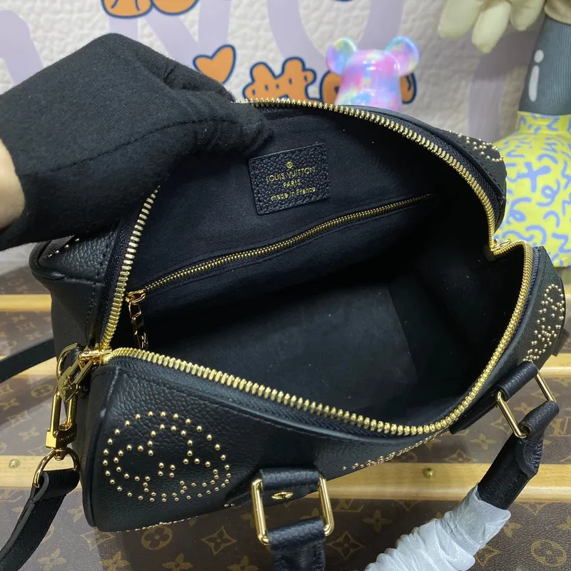LV M46736 Louis Vuitton Speedy Bandoulière 25 Taška Černá