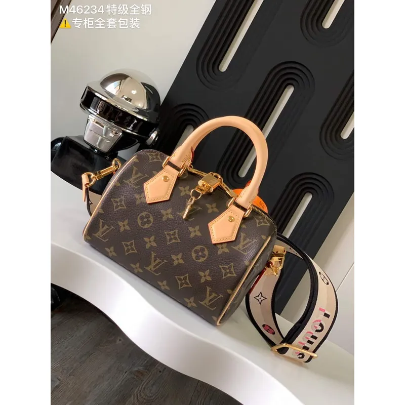 LV M46234 Louis Vuitton Speedy Bandoulière 20 Monogram （Všechny ocelové komponenty）