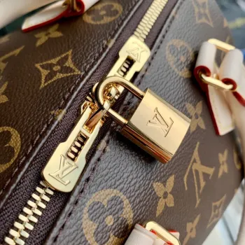 LV M46222 Louis Vuitton Speedy Bandoulière 20 Monogram potažená plátno Béžová