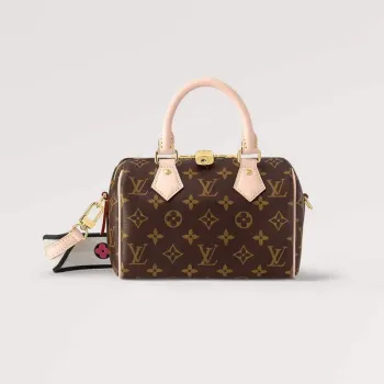 LV M46234 Louis Vuitton Speedy Bandoulière 20 Monogram potažená plátno Černá