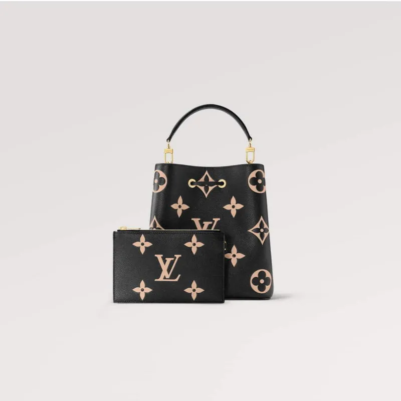 LV M45497 Louis Vuitton NéoNoé MM Černá/krémová