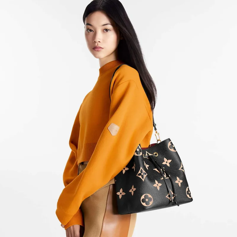 LV M45497 Louis Vuitton NéoNoé MM Černá/krémová