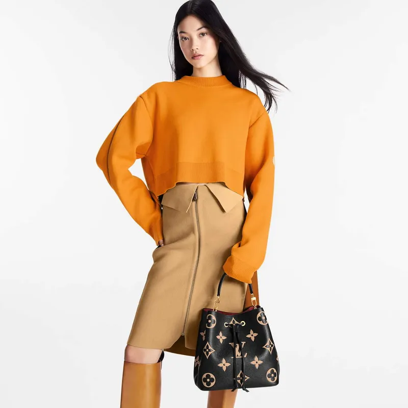 LV M45497 Louis Vuitton NéoNoé MM Černá/krémová