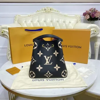 LV M45497 Louis Vuitton NéoNoé MM Černá/krémová