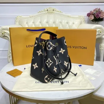 LV M45497 Louis Vuitton NéoNoé MM Černá/krémová