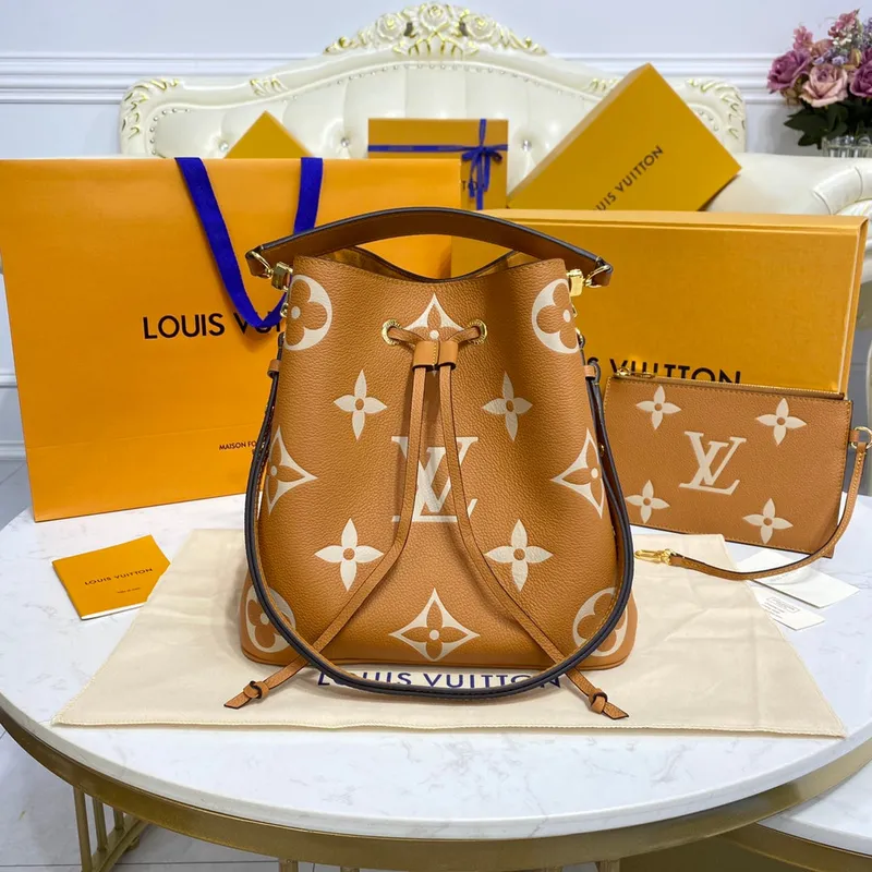 LV M45555 Louis Vuitton NéoNoé MM Hnědá/Žlutá