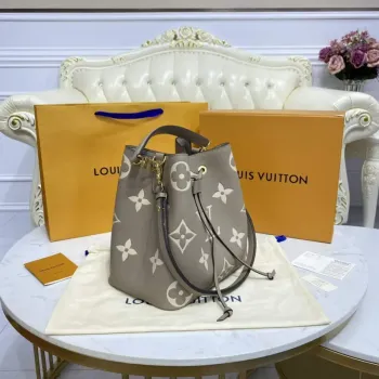 LV M45555 Louis Vuitton NéoNoé MM Holubí šedá/krémová